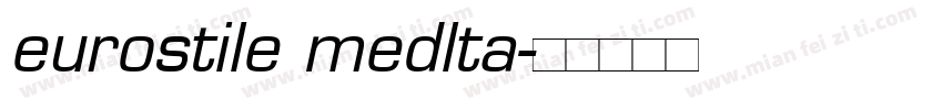 eurostile medlta字体转换